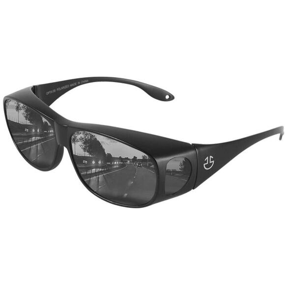 Optix 55 FitOver HD Day/Nite Driving Wraparound Sunglasses for Men, Women w/Case - Picture 2 of 11